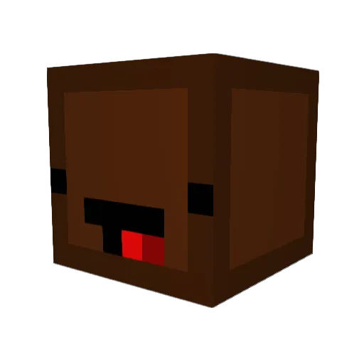 Jollylina Minecraft avatar head, 3D render