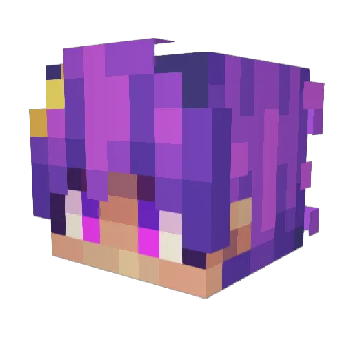 Jollyto Minecraft avatar head, 3D render