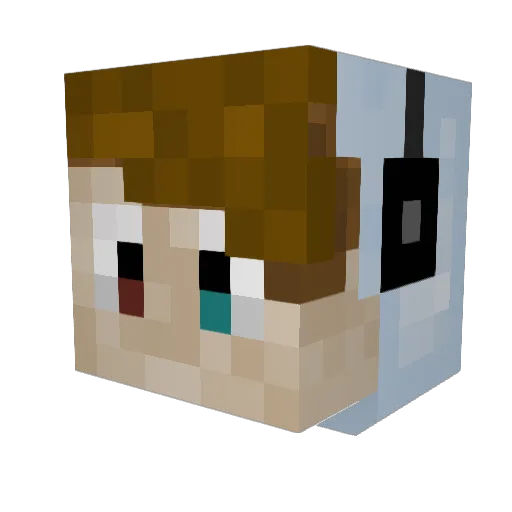 Jolo_boys Minecraft avatar head, 3D render