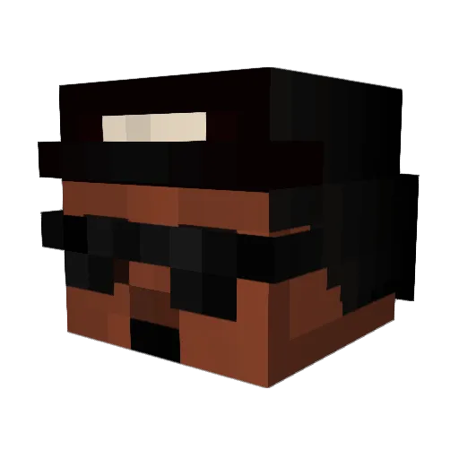 Jolotus Minecraft avatar head, 3D render