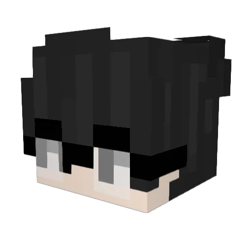 Jolsefu Minecraft avatar head, 3D render