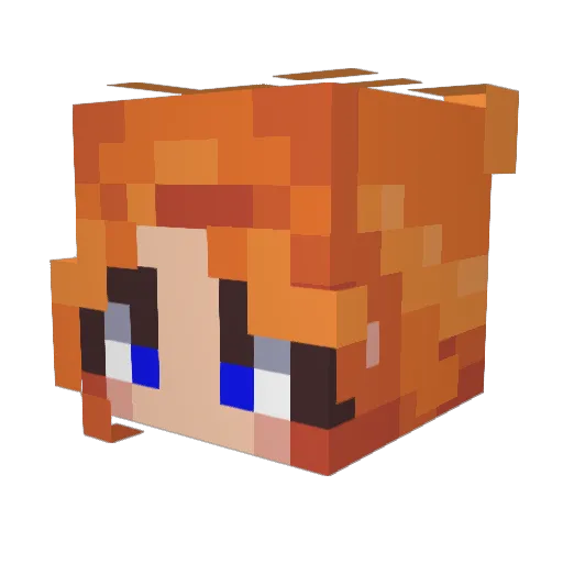 JolsterGal Minecraft avatar head, 3D render