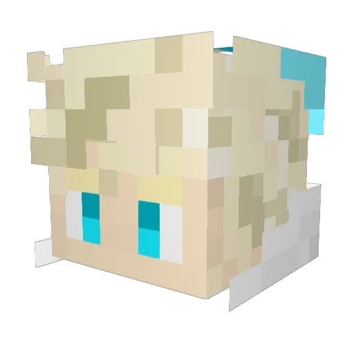 JoltCam Minecraft avatar head, 3D render
