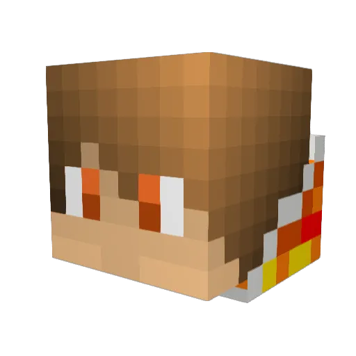 Jolt_Game Minecraft avatar head, 3D render
