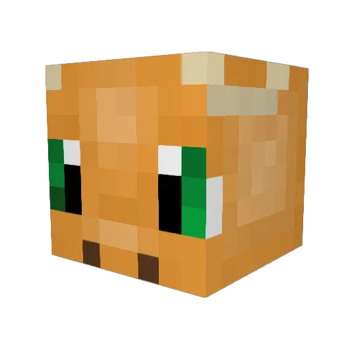 Jolt_the_golt Minecraft avatar head, 3D render
