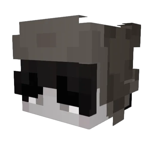 JolySaneka Minecraft avatar head, 3D render