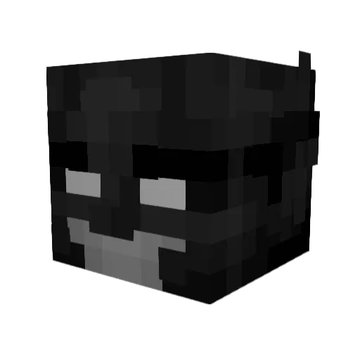 JomSlayer Minecraft avatar head, 3D render