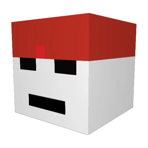 Joma0104 Minecraft avatar head, 3D render