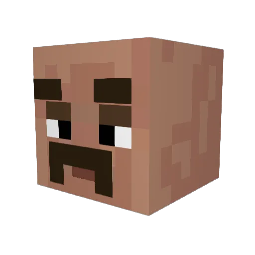 Joma972 Minecraft avatar head, 3D render