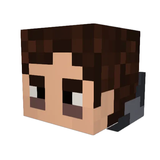 JomaVaro13 Minecraft avatar head, 3D render