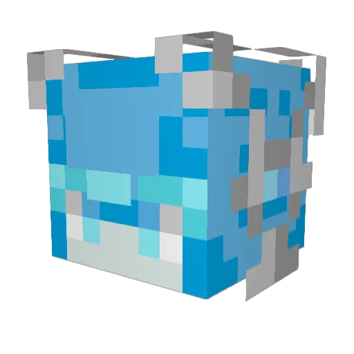 Jomalii Minecraft avatar head, 3D render