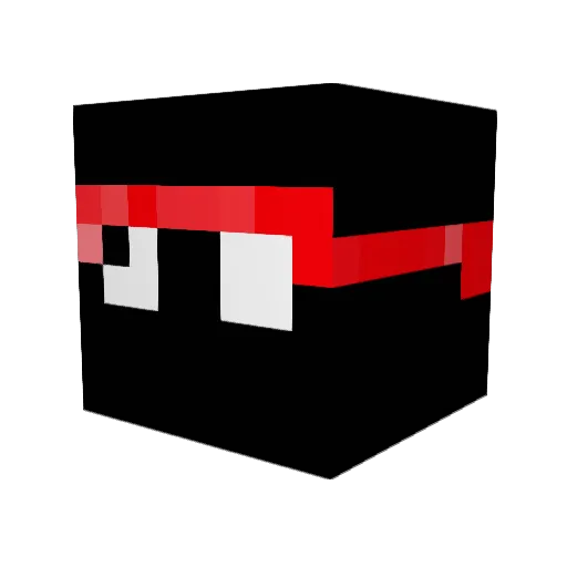 JomamaFed Minecraft avatar head, 3D render