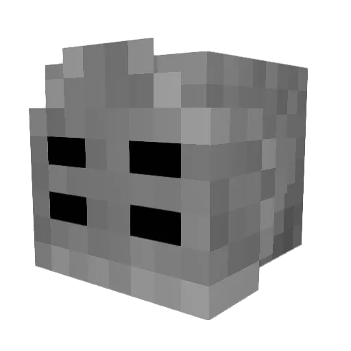 Jombolombo Minecraft avatar head, 3D render