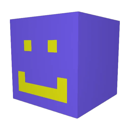Jomen01 Minecraft avatar head, 3D render