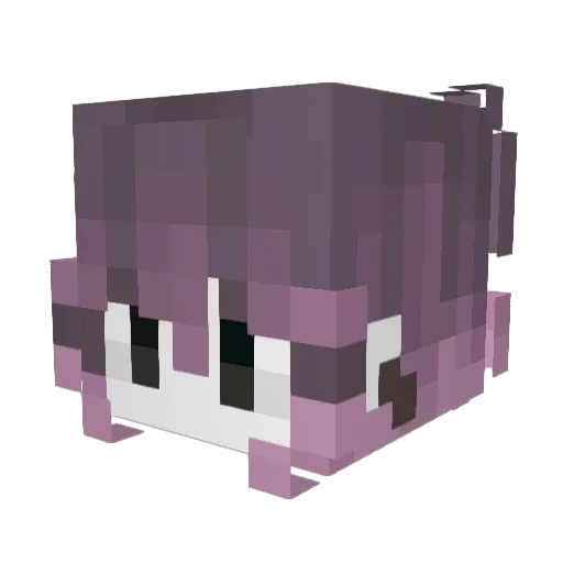 Jomm Minecraft avatar head, 3D render