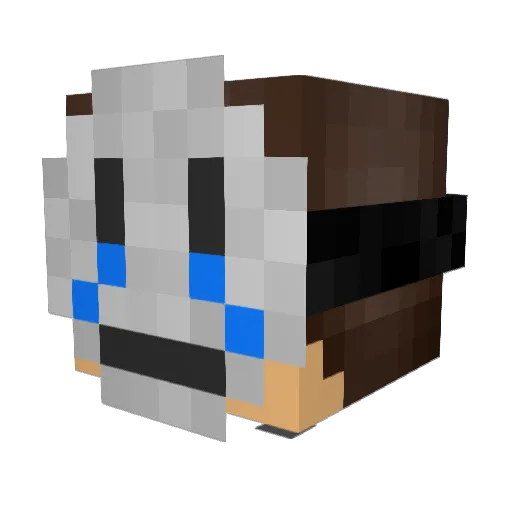 JommeGamer6 Minecraft avatar head, 3D render