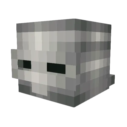 Jommytames Minecraft avatar head, 3D render