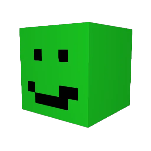 JomoFun Minecraft avatar head, 3D render
