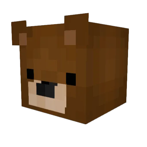 Jon3821 Minecraft avatar head, 3D render