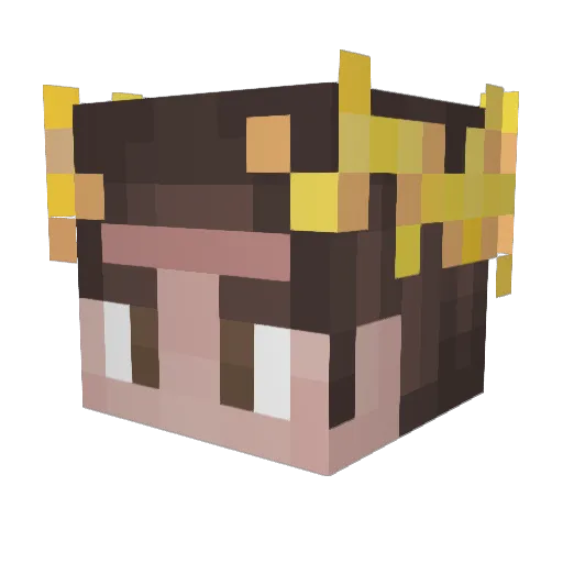 JonCorleone Minecraft avatar head, 3D render