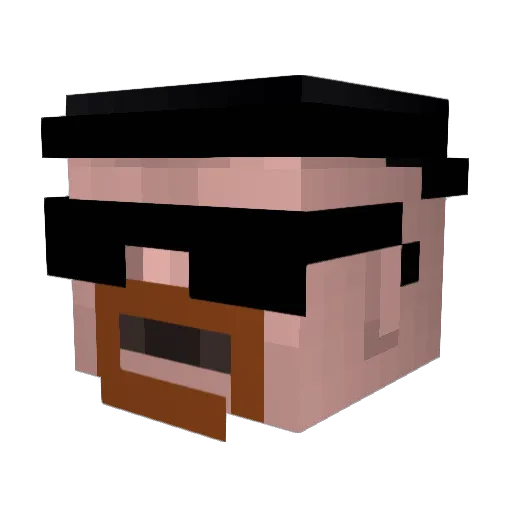 JonDelonge Minecraft avatar head, 3D render