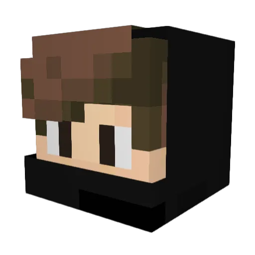 JonHut078 Minecraft avatar head, 3D render