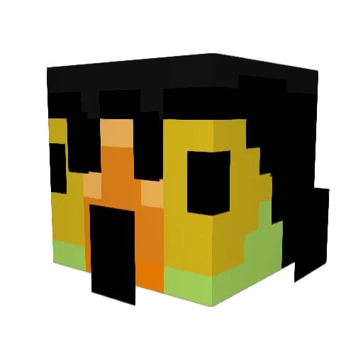 JonJinks Minecraft avatar head, 3D render