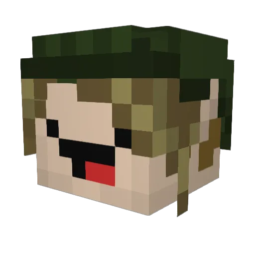 JonLockley Minecraft avatar head, 3D render