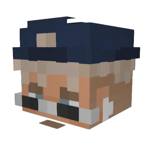 JonMarianek Minecraft avatar head, 3D render