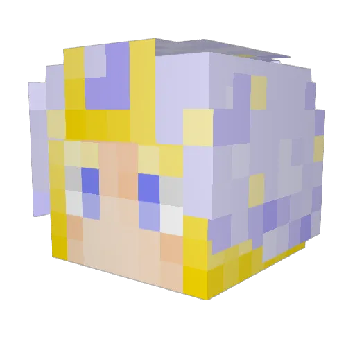 JonNekoY Minecraft avatar head, 3D render