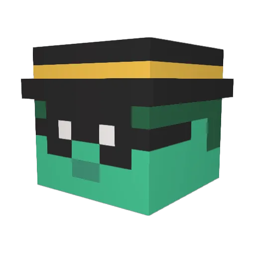 JonPanget Minecraft avatar head, 3D render