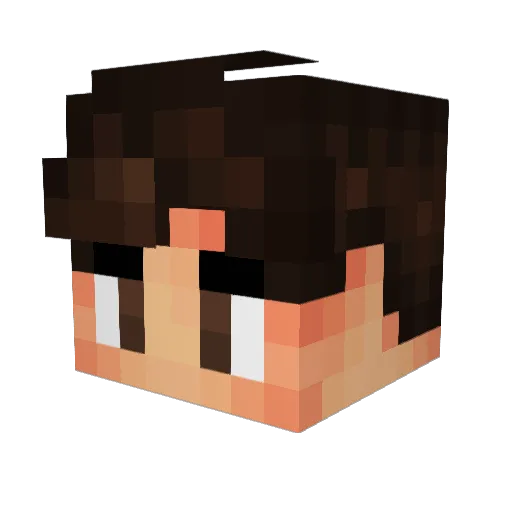 JonPlex Minecraft avatar head, 3D render