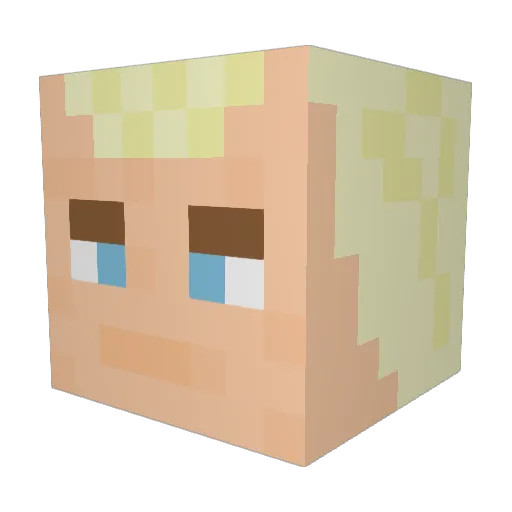 JonPolitics Minecraft avatar head, 3D render