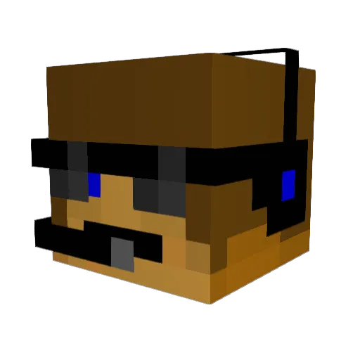JonRoald Minecraft avatar head, 3D render