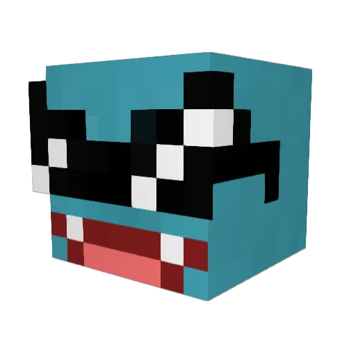 JonSnhow Minecraft avatar head, 3D render