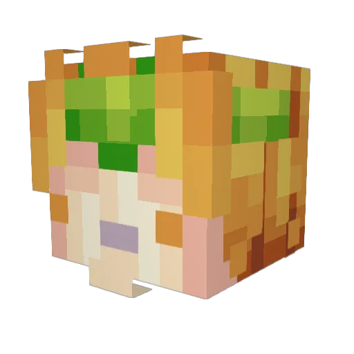 JonaCG Minecraft avatar head, 3D render