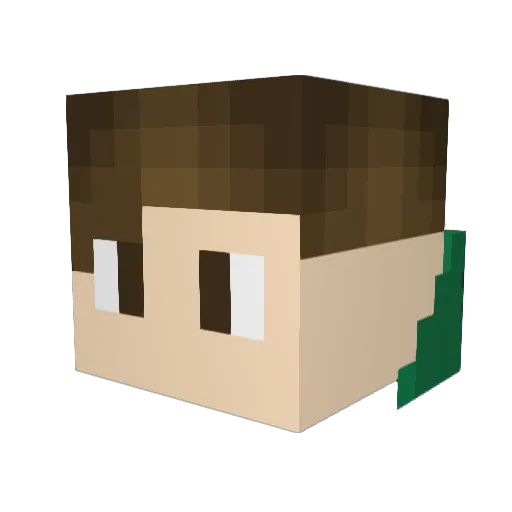 JonaSkS Minecraft avatar head, 3D render