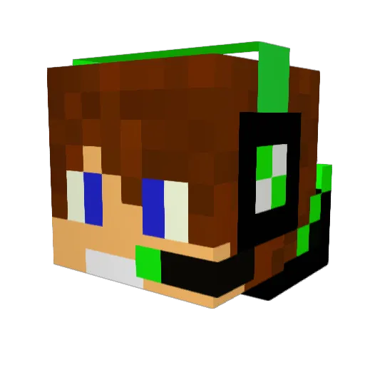 Jona_2002 Minecraft avatar head, 3D render