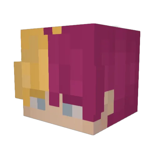 Jona_Lupin Minecraft avatar head, 3D render
