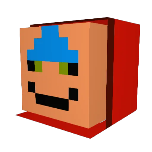 Jona_Moss Minecraft avatar head, 3D render