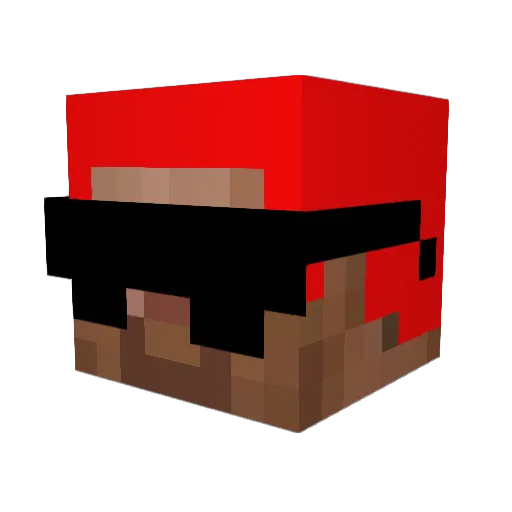 JonahBigFish Minecraft avatar head, 3D render