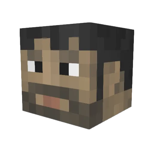 JonahCo Minecraft avatar head, 3D render