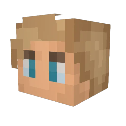 JonahK20 Minecraft avatar head, 3D render
