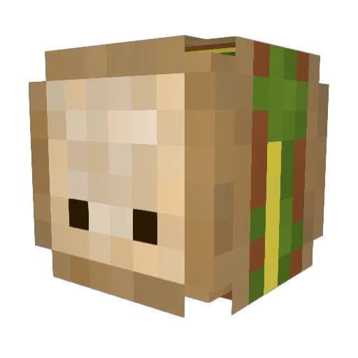 Jonah_Fuikaki Minecraft avatar head, 3D render