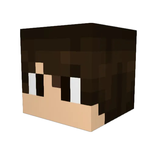 Jonalki Minecraft avatar head, 3D render