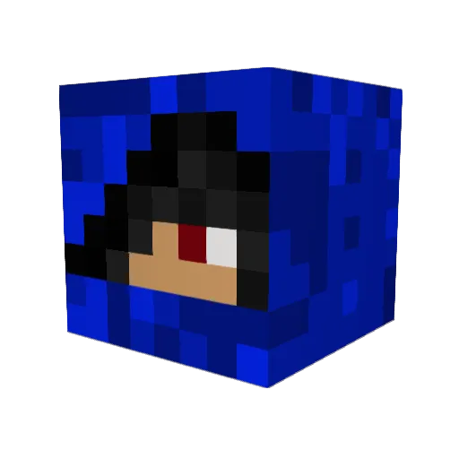 Jonamatic Minecraft avatar head, 3D render