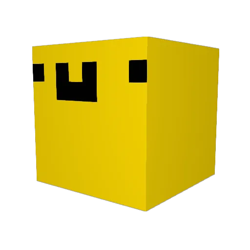 JonandAubrey Minecraft avatar head, 3D render