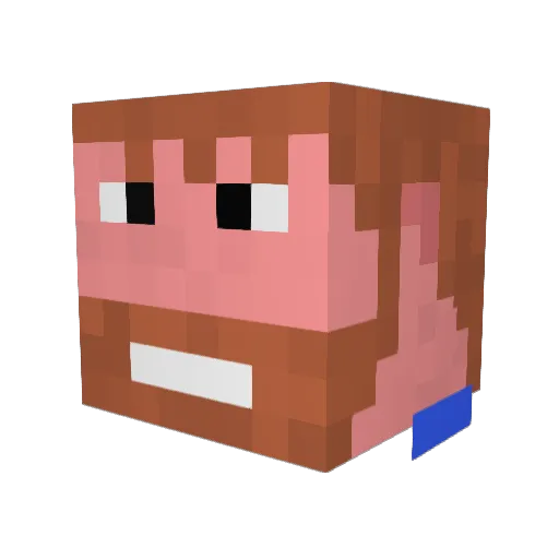 Jonas2200 Minecraft avatar head, 3D render