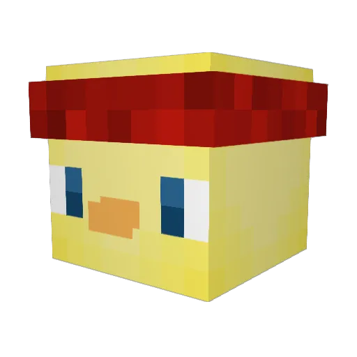 Jonas7133 Minecraft avatar head, 3D render