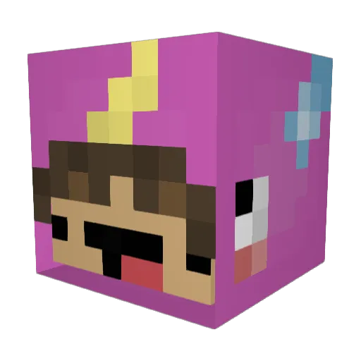 JonasAr57 Minecraft avatar head, 3D render